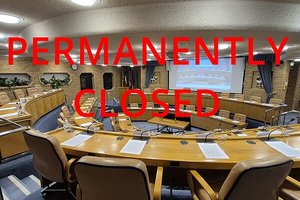 Image of empty council chamber