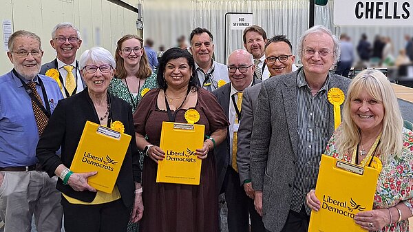 Stevenage Lib Dems at election count