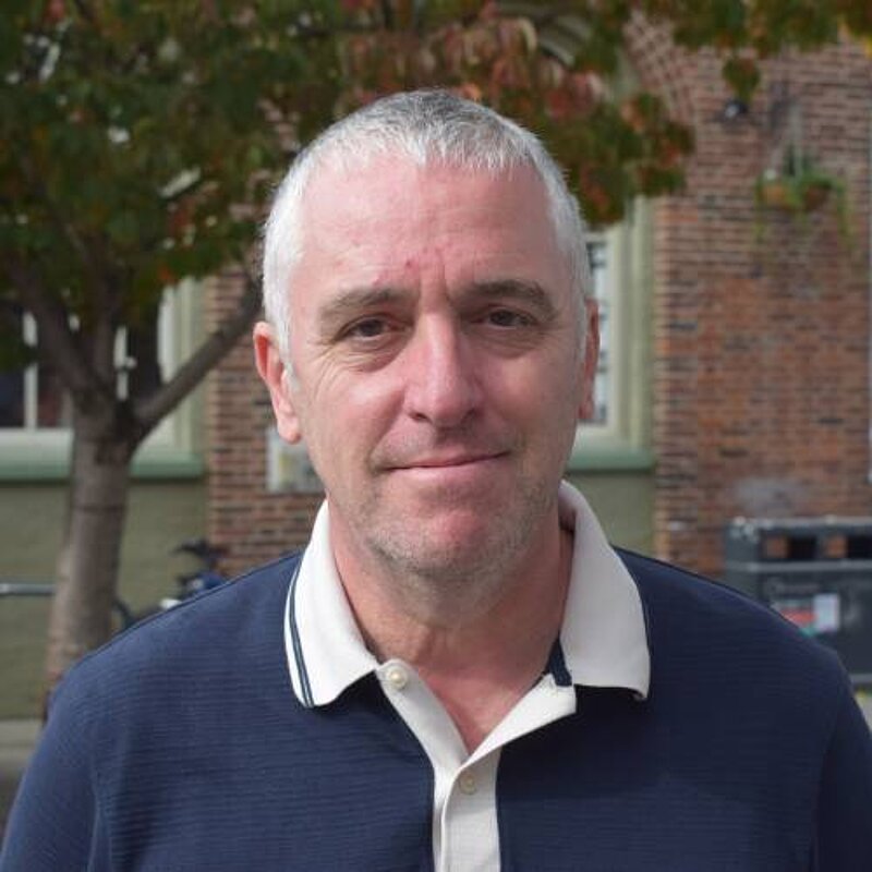 Tim Johnson in Royston Town Centre