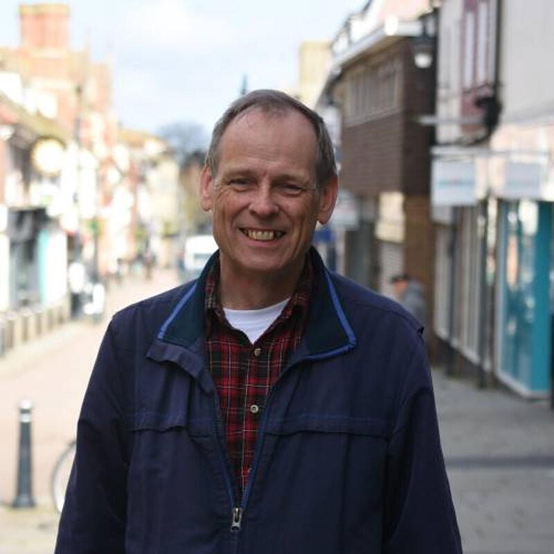 Paul Brown on Royston High Street