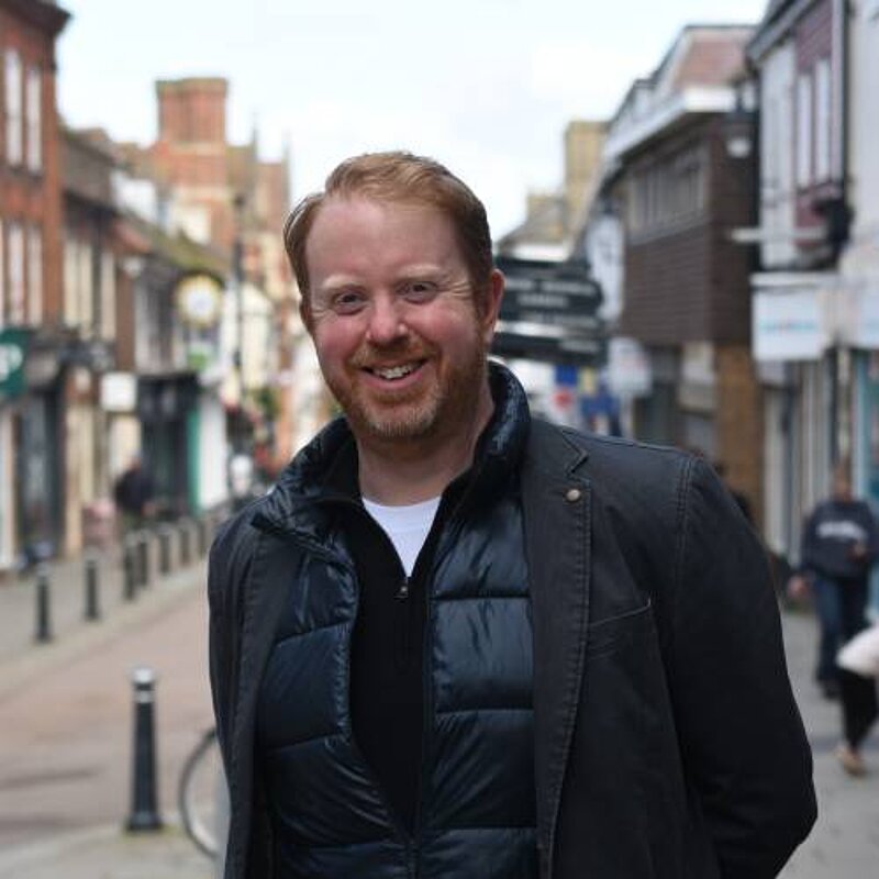 Ed McGowan on Royston High Street