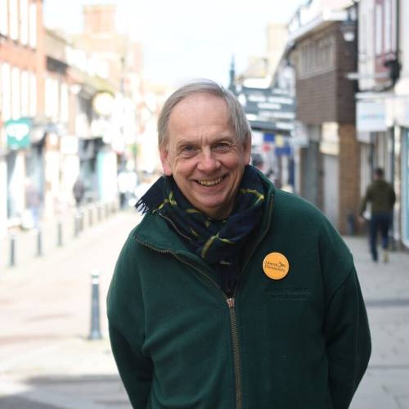 David May on Royston High Street