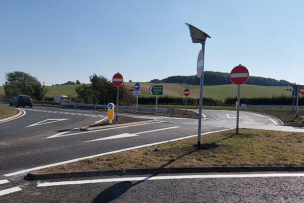 A505 turn-off to Litlington